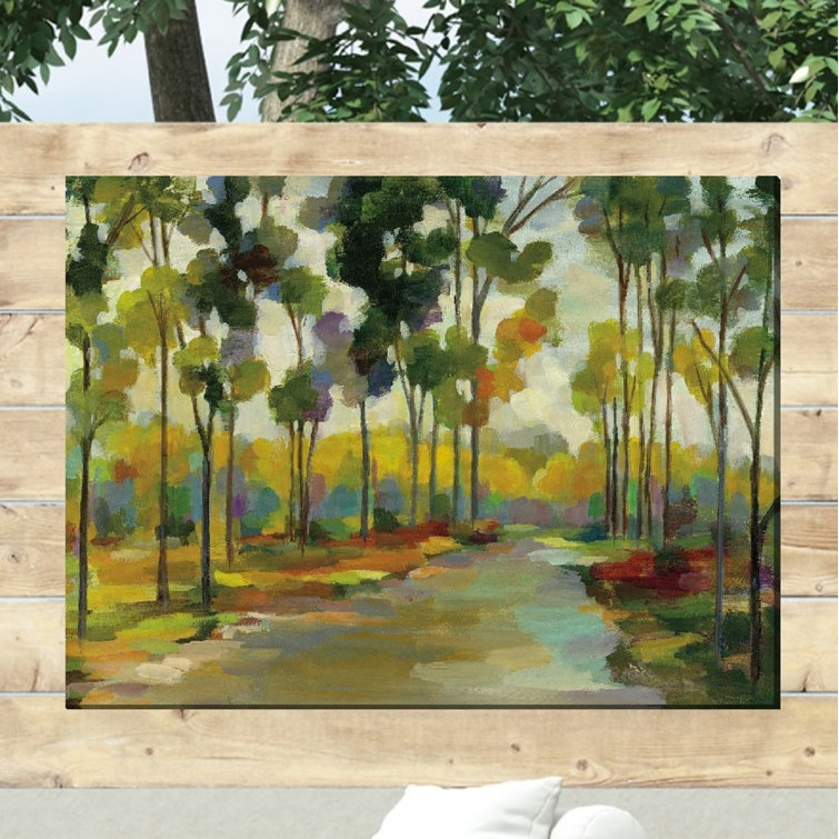 Canora Grey Legrand Distant Forest Outdoor Wall Decor Wayfair